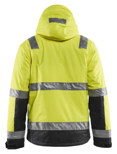 Highvis talvitakki Huomiokeltainen/Harmaa, Blåkläder 4
