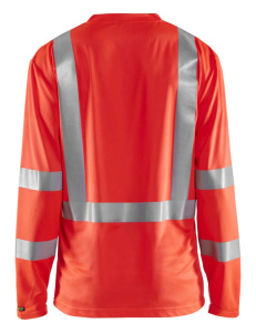 Highvis paita, UV-suojattu Huomio punainen, Blåkläder 3