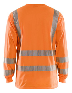 Highvis pitkähihainen t-paita Huomio oranssi, Blåkläder 3