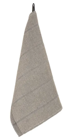 Laituri-käsipyyhe 60x40 luonnonväri/musta, 2kpl lahjarasiassa