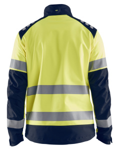 Highvis Softshelltakki Mariininsininen/Huomio keltainen, Blåkläder 3
