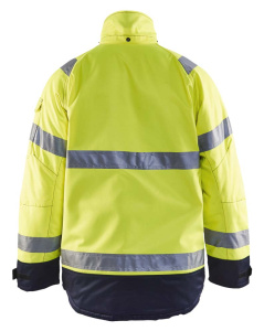 Highvis talvitakki Huomio keltainen/Mariininsininen, Blåkläder 3