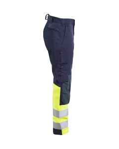 Multinorm housut stretch luontainen palosuojaus Mariininsininen/Huomio keltainen, Blåkläder 3