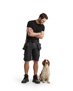 T-paita slim fit Musta, Blåkläder 5
