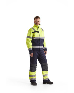 Multinorm talvitakki Huomio keltainen/Mariininsininen, Blåkläder 5