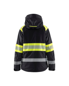 Naisten Highvis talvitakki Musta/Huomio keltainen, Blåkläder 3