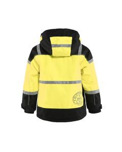 Lasten talvitakki Musta/Huomio keltainen, Blåkläder 2