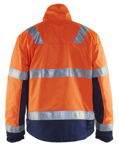 Highvis talvitakki Huomio oranssi/Mariininsininen, Blåkläder 3