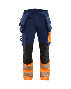 Highvis riipputaskuhousut 4-way stretch, Blåkläder 6