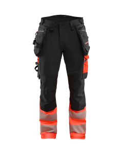 Highvis riipputaskuhousut 4-way stretch, Blåkläder 10