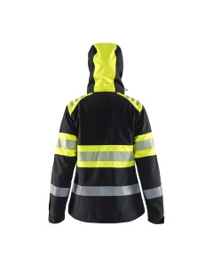 Naisten Highvis Softshelltakki Mariininsininen/Huomio keltainen, Blåkläder 3