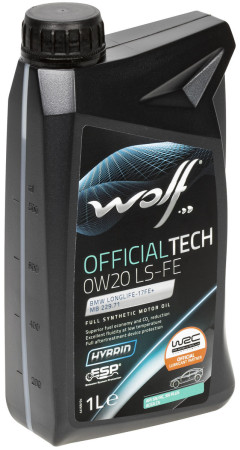 WOLF OFFICIALTECH 0W-20 LS-FE 1L WOLF65631-1