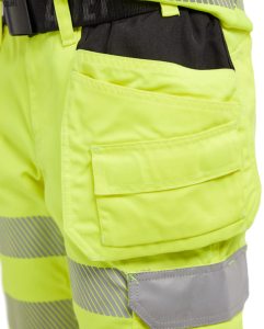 Naisten Highvis shortsit Stretch Huomio keltainen, Blåkläder 5
