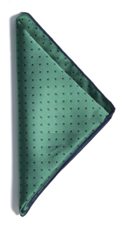 J.H&FROST Green/navy HANDKER