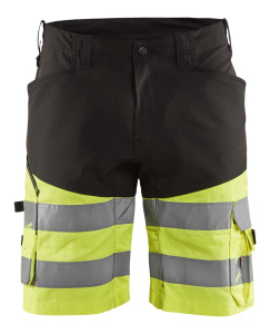 Highvis stretch shortsit Musta/Huomio keltainen, Blåkläder 7