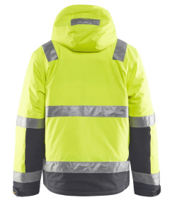 Highvis talvitakki Huomiokeltainen/Harmaa, Blåkläder 24