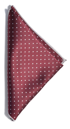 J.H&FROST HANDKERCHIEF Wine/white
