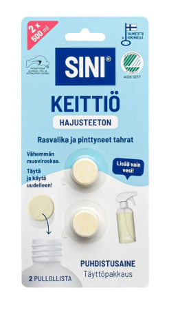 Hajusteeton keittiö täyttöpakkaus 2 kpl