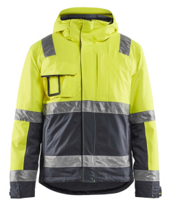 Highvis talvitakki Huomiokeltainen/Harmaa, Blåkläder 20