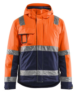 Highvis talvitakki Huomiokeltainen/Harmaa, Blåkläder 25