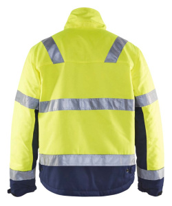 Highvis talvitakki Huomio keltainen/Mariininsininen, Blåkläder 3