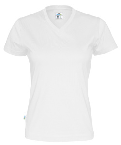 T-SHIRT V-NECK LADY (GOTS), Cottover 15