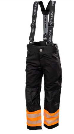 LASTEN HOUSUT KIT HI-VIS ORANSSI/MUSTA