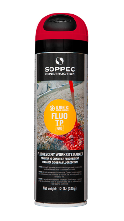 SOPPEC Fluo TP Fluoresoiva Merkintämaali 500ml, punainen