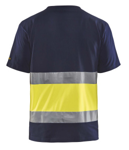 Highvis t-paita Mariininsininen/Huomio keltainen, Blåkläder 6
