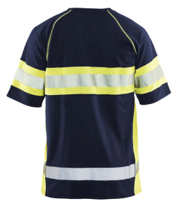 Highvis t-paita Mariininsininen/Huomio keltainen, Blåkläder 3