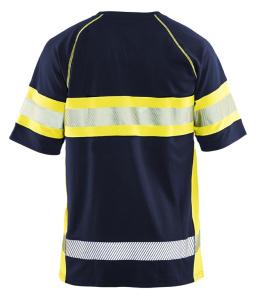 Highvis t-paita Mariininsininen/Huomio keltainen, Blåkläder 6