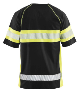 Highvis t-paita Musta/Huomio keltainen, Blåkläder 3