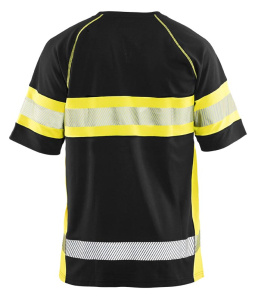Highvis t-paita Musta/Huomio keltainen, Blåkläder 6
