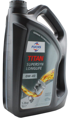 TITAN SUPERSYN LONGLIFE 0W-40 5L PLA