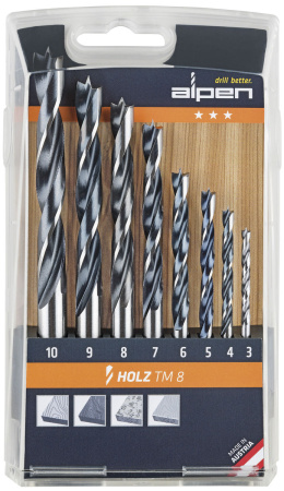 PUUPORANTERÄSARJA 8-OS 3-10MM HOLZ