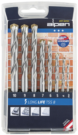 KIVIPORANTERÄSARJA 3-10MM LONG LIFE TSS 8