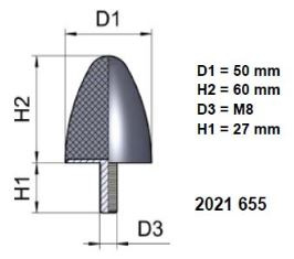 KARTIOPUSKIN 655, Ø 50/60 X M8/1