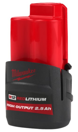 AKKU M12 HB2.5 HIGH OUTPUT 2,5AH, Milwaukee