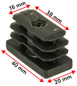 PUTKITULPPA 20X40MM/M10 KIERTEELLÄ 2
