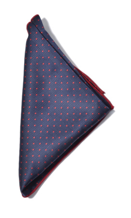 J.H&FROST Navy/red HANDKER