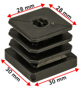PUTKITULPPA 30X30MM/M10 KIERTEELLÄ 2