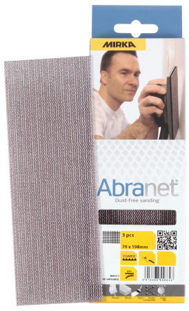 HIOMAPAPERI 70X198MM P80 ABRANET 3KPL