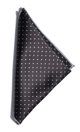 J.H&FROST Black/white HANDKER