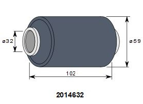 AISANHELA KUMIPINTAINEN Ø 32 / 59 X 102 MM