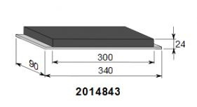 VASTINKUMI 843, 340 X 90/24 MM, SBR