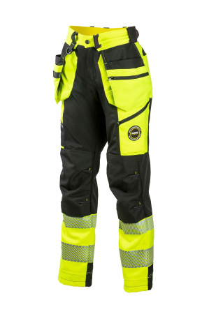 Naisten superstretch turva rt-housut, hv-keltainen, Dimex