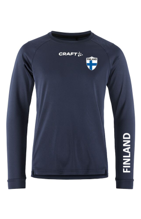 Rush LS Tee Jr Navy