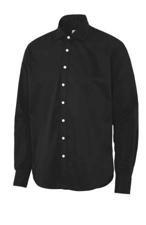 COTTOVER TWILL SHIRT MEN L/S BLACK