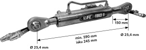 HYDRAULINEN TYÖNTÖVARSI 63/35/245 CAT2-CAT2 2