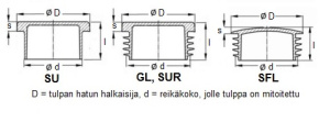 RIHLATULPPA GL12X08-2 MUSTA 4 KPL 2